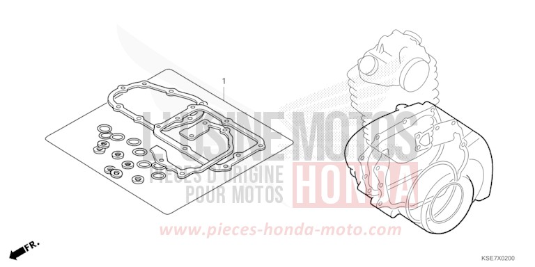 DICHTUNG SATZ B von CRF150R "Big Wheels" EXTREME RED (R292) von 2022
